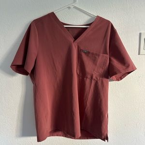 FIGS Mauve Catarina- One-Pocket Scrub Top - XL